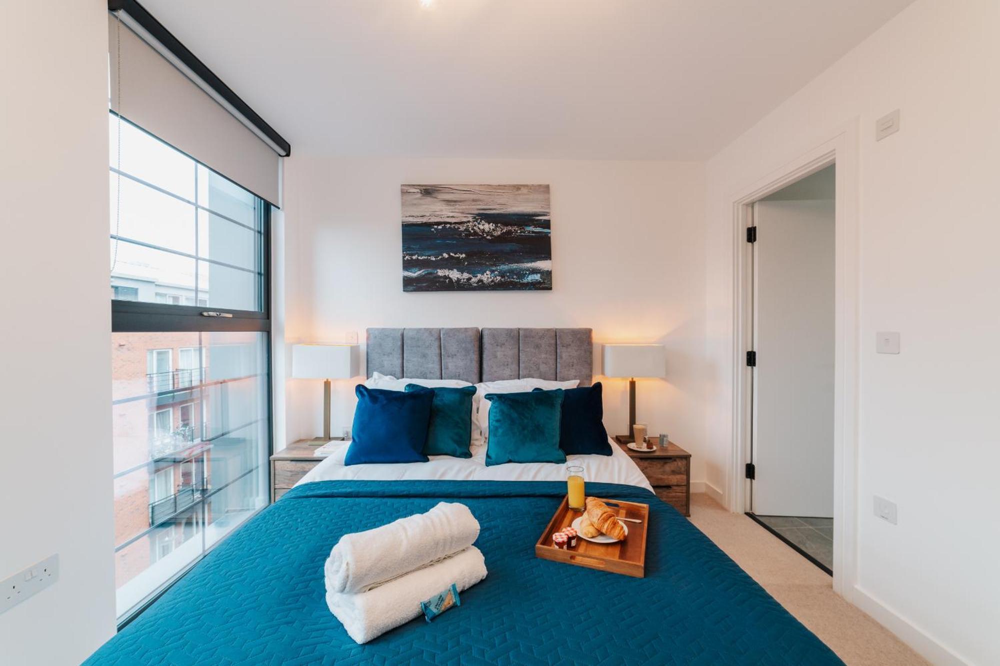 Luxury City & Canal View Stylish Pad, Family, Contractors, Fast Wifi Birmingam Exterior foto