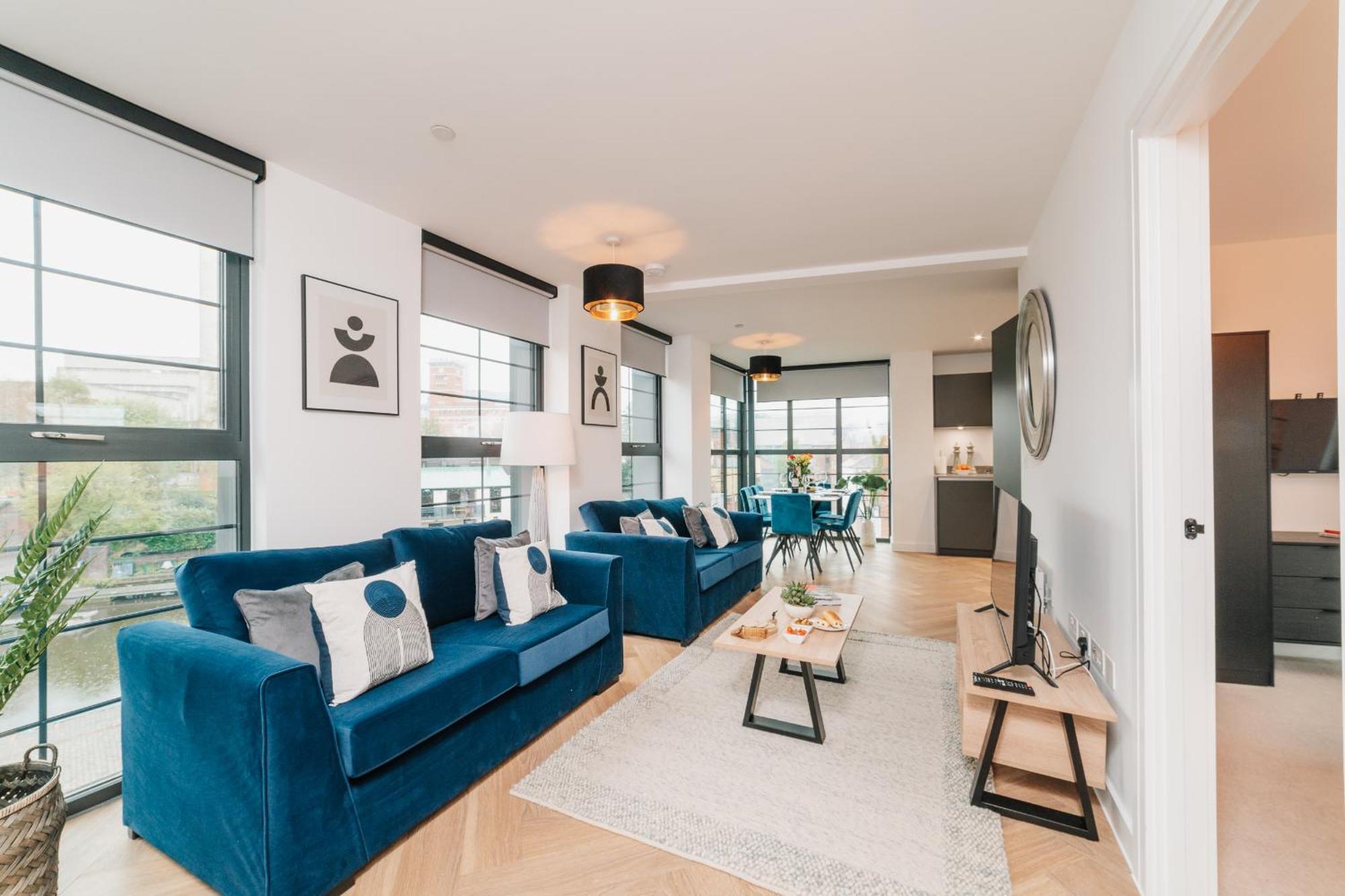 Luxury City & Canal View Stylish Pad, Family, Contractors, Fast Wifi Birmingam Exterior foto